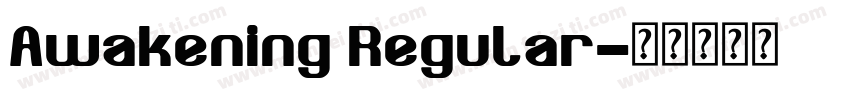 Awakening Regular字体转换